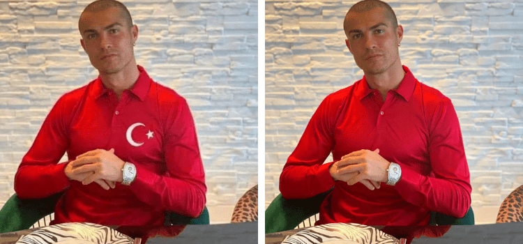Ronaldonun Azərbaycana dəstək üçün saçlarını kəsdirib, üzərində ay və ulduz olan köynək geyindiyi iddiası