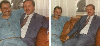Fotoğrafın kucak kucağa oturan Erdoğan ve Melih Gökçek'i gösterdiği iddiası