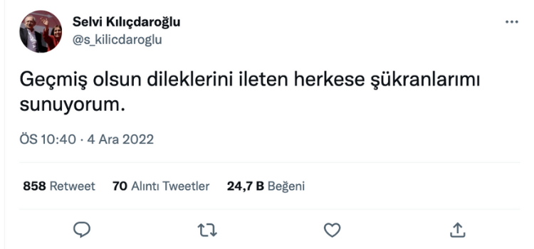 Twitter hesabının Selvi Kılıçdaroğlu'na ait olduğu iddiası