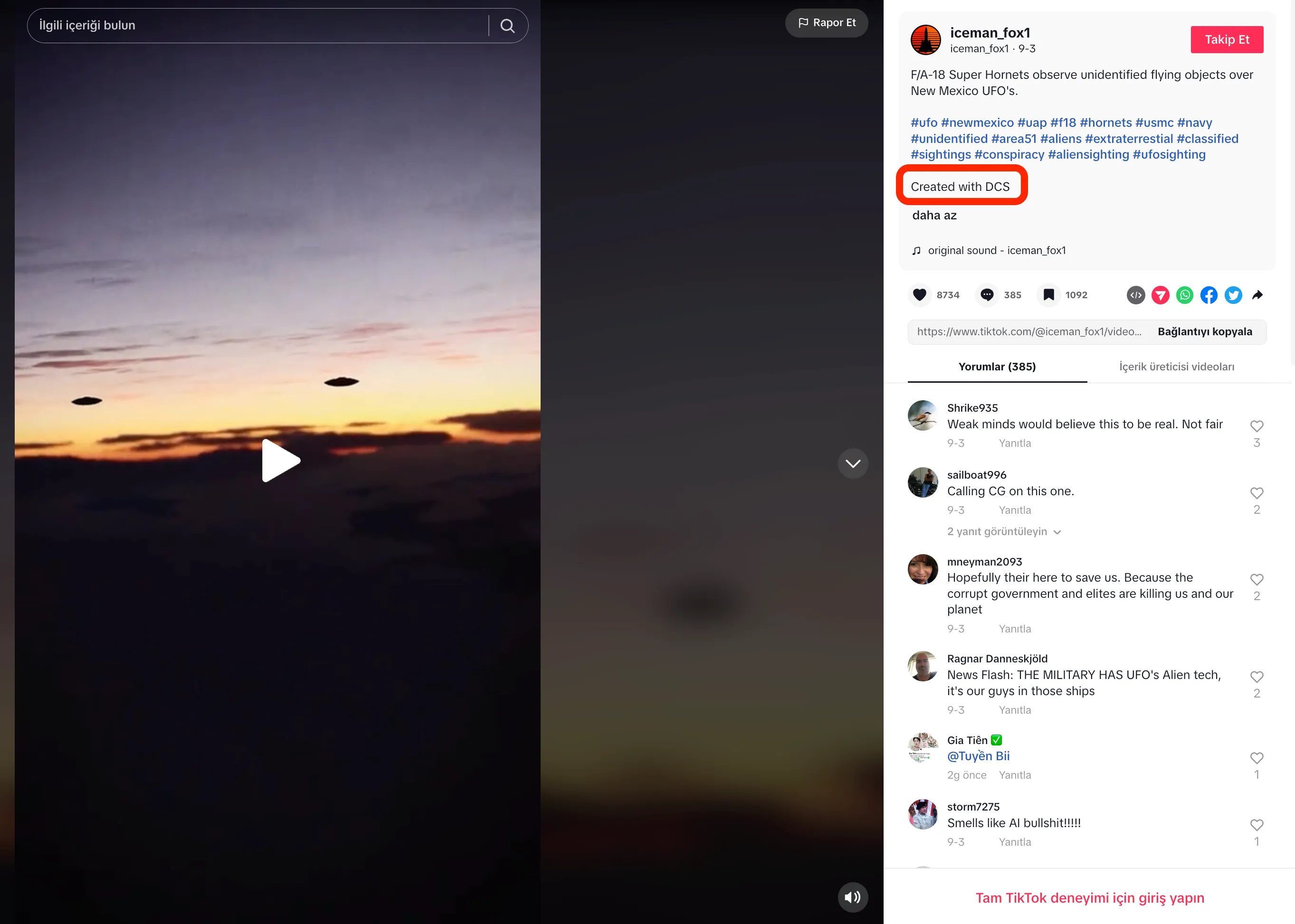 savas ucaklari ufo orijinal
