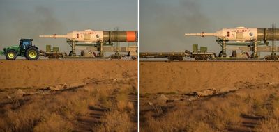 Fotonun ukraynalı fermerin oğurladığı Soyuz raketini göstərdiyi iddiası