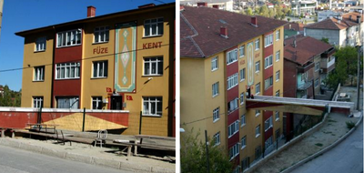 Fotodakı binanın girişini bir atanın əlil uşağı üçün dördüncü mərtəbəyə hazırlatdığı iddiası