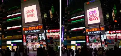 Japonya'daki "Zelenski'yi durdurun" yazılı video gerçek mi?