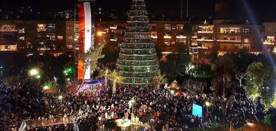Fotoğrafın Suriye'deki güncel Noel kutlamalarından olduğu iddiası