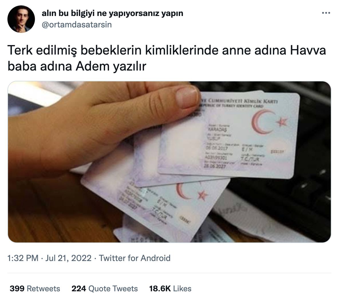 terk edilen bebeklerin kimlik ismi iddiasi