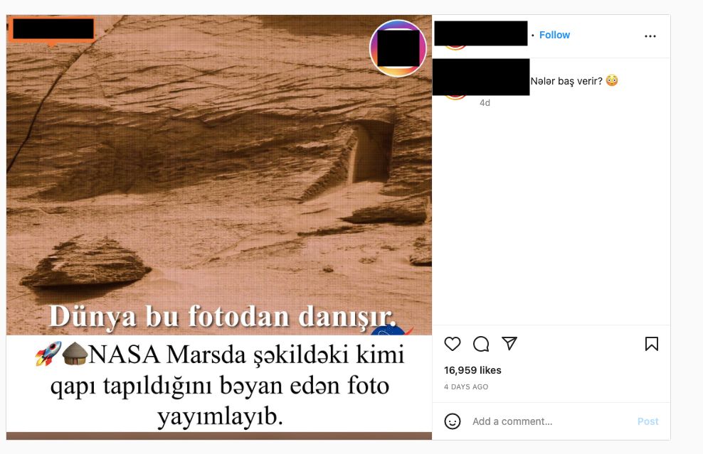teyitaz nasa mars iddia ekrani