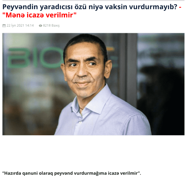 teyitaz ugur sahin asi olmadigi iddiasi