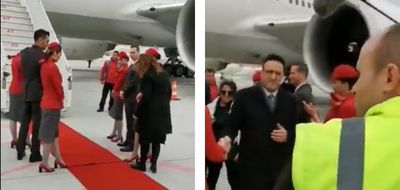 Videonun THY YK Başkanı Aycı'nın eşi için kırmızı halı serdirdiğini gösterdiği iddiası