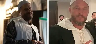 Fotoğrafların oyuncu Travis Fimmel'ın Müslüman olduğunu gösterdiği iddiası