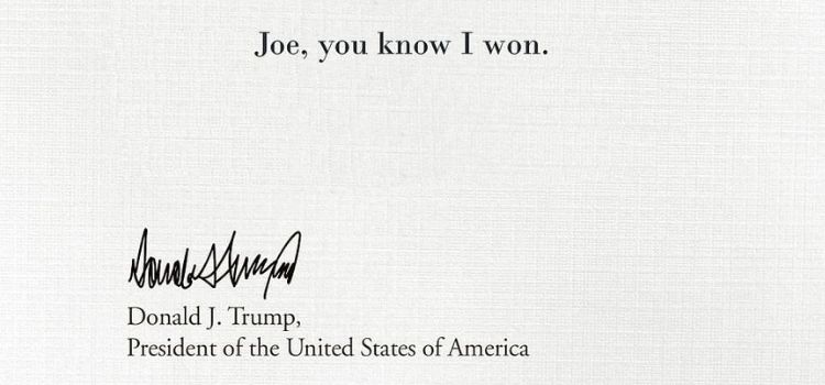 Trump'ın Biden'a bıraktığı mektupta 'Joe biliyorsun ben kazandım' yazdığı iddiası