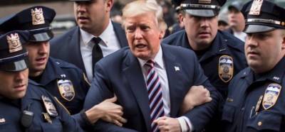 Görüntülerin Donald Trump’ın tutuklanma anını gösterdiği iddiası
