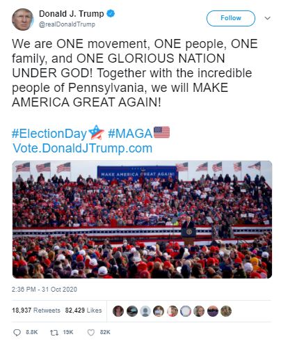 trump tweet tek