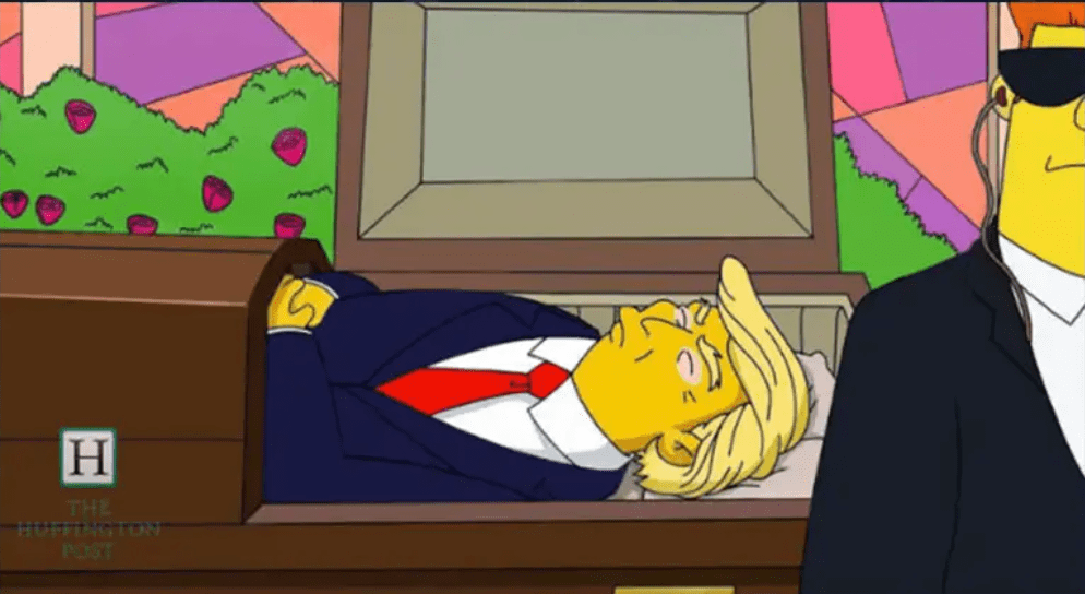 The Simpsons’ın Trump’un ölümünü resmettiği iddiası