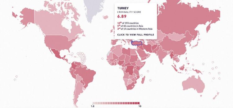 Türkiye'nin organize suç örgütü endeksinde dünya birincisi olduğu iddiası