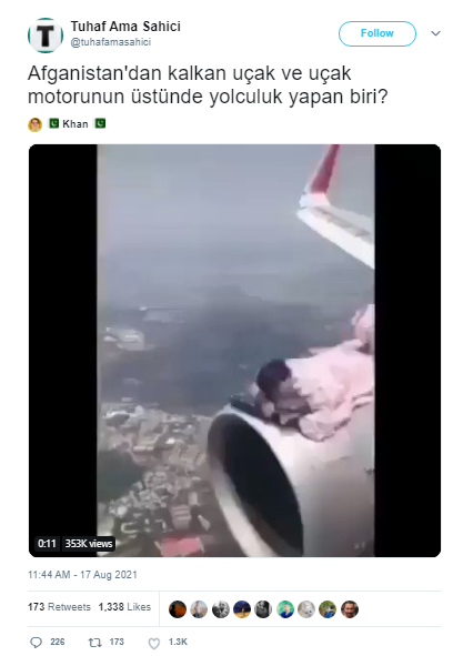 ucak afganistan iddia tweet