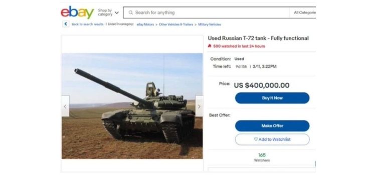 Ukraynalıların ele geçirdikleri Rus tanklarını internetten sattıkları iddiası