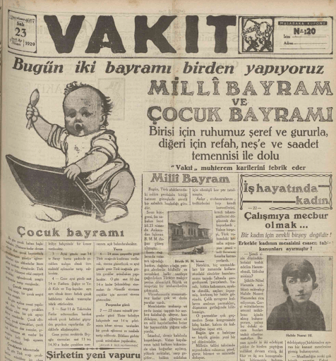 vatan gazetesi 1930 23 nisan cocuk haftasi