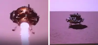 Video Çin'e ait uzay aracının Mars'a inişini mi gösteriyor?