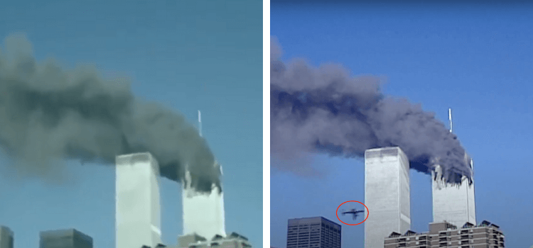 Videonun 11 Eylül'de İkiz Kuleler'e hiçbir uçağın çarpmadığını gösterdiği iddiası
