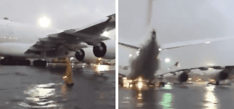 The claim that a video shows a flood in İstanbul Airport