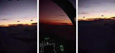 Video UFO'ları takip eden savaş uçaklarını mı gösteriyor?