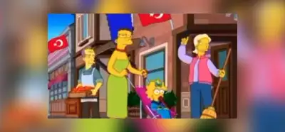 Videodaki The Simpsons bölümünde Türk bayrağına yer verildiği iddiası