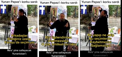 Videodaki Yunan din görevlisinin 2023 seçimleri hakkında konuştuğu iddiası