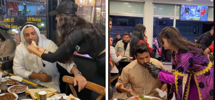 Videonun gerçek bir turist ile Türk çalışanı gösterdiği iddiası