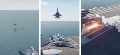 Videonun gerçek bir savaş uçağının inişini gösterdiği iddiası