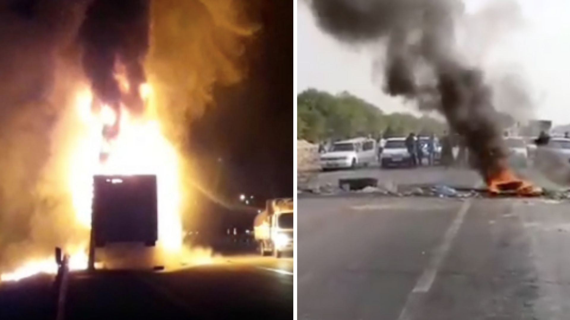 Videonun İran üzerinden Ermenistan’a giden yardım tırının Azerbaycanlılar tarafından yakıldığını gösterdiği iddiası