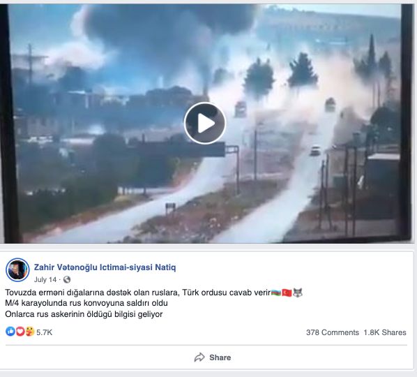 videonun ruslara turklerin hucumunu gosterdiyi iddiasi facebook