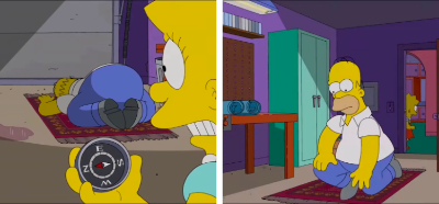 Videonun The Simpsons'ta namaz sahnesi geçtiğini gösterdiği iddiası