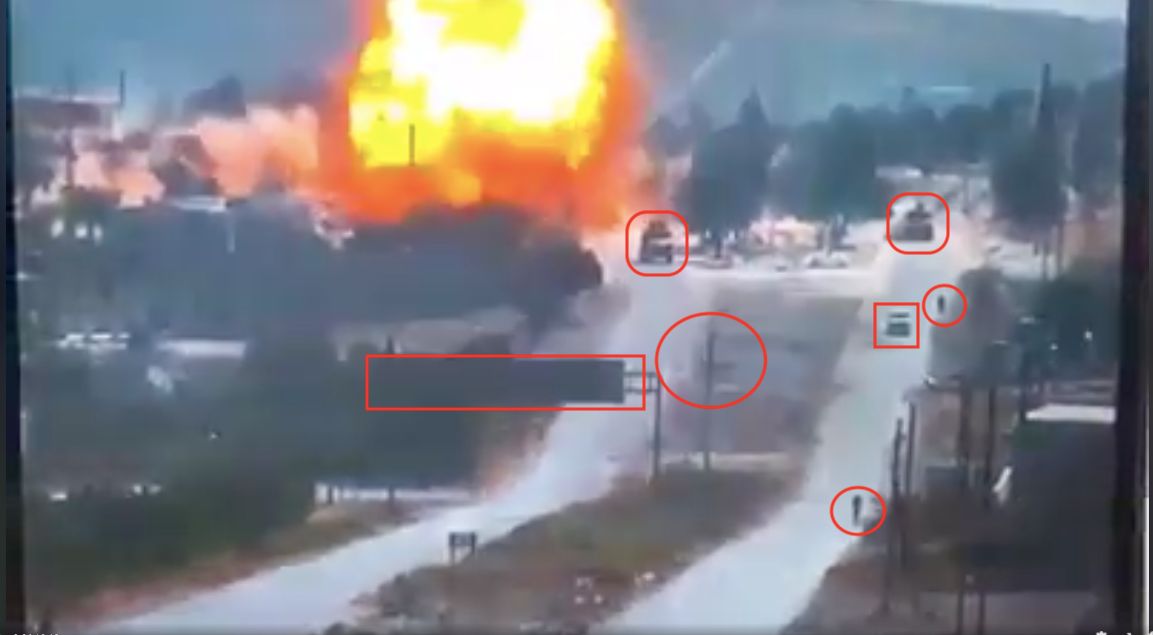 videonun turklerin ruslara hucumunu gosterdiyi iddiasi patlama goruntusu