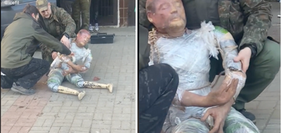 Videonun Ukrayna ordusunun öldürülmüş sivil gibi sunduğu cansız mankeni gösterdiği iddiası