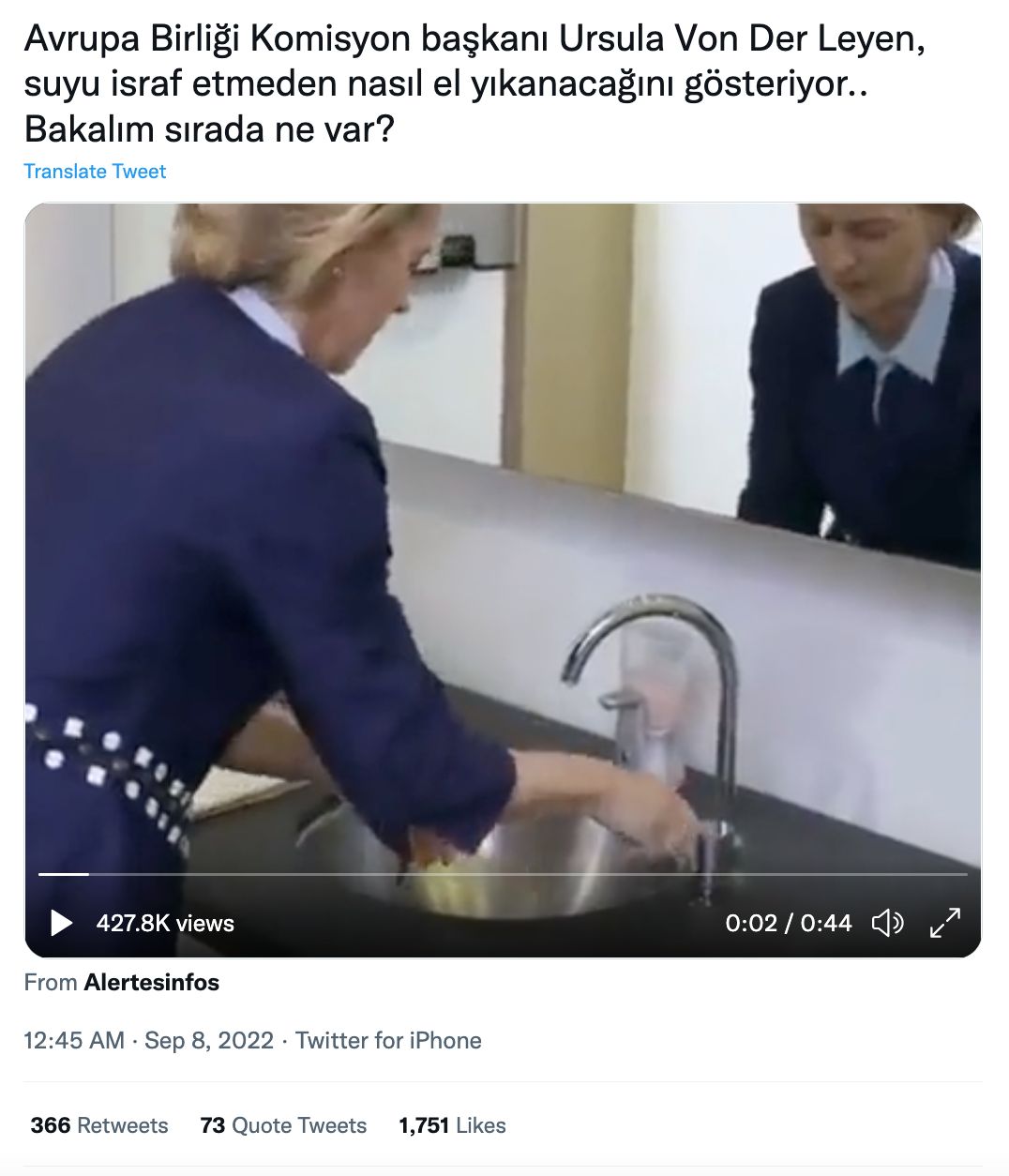 vonderleyen su israfi iddiasi