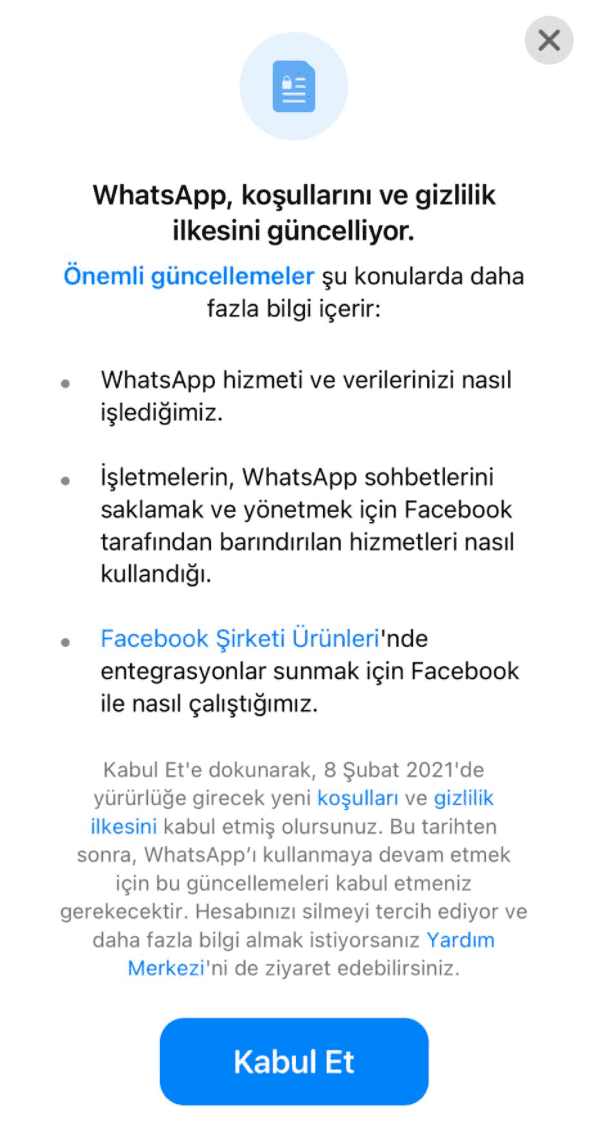 whatsapp bildirim ekrani