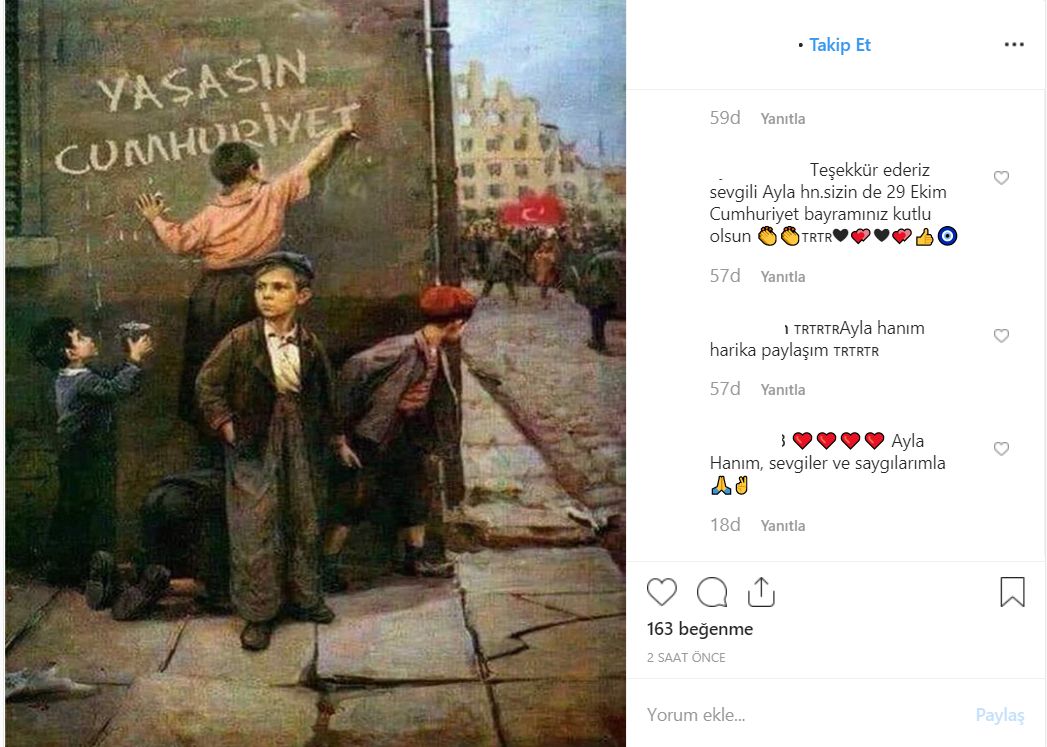 yasasin cumhuriyet paylasimi instagram
