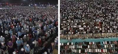 Yenikapı’da kılınan teravih namazı görüntülerinin güncel olduğu iddiası