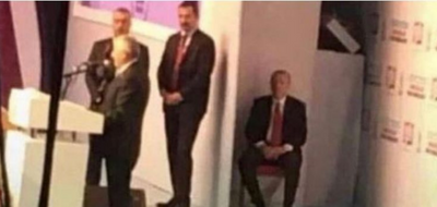 Yıldırım'ın konuşması sırasında Erdoğan’ın taburede oturduğunu gösteren fotoğrafın 23 Haziran'dan olduğu iddiası