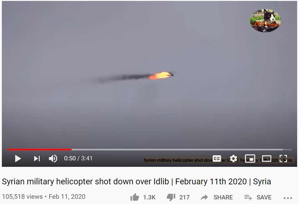 youtube helikopte fotonun azrbaycan ermnistan doyuslrind vurulan helikopteri gostrdiyi iddiasi