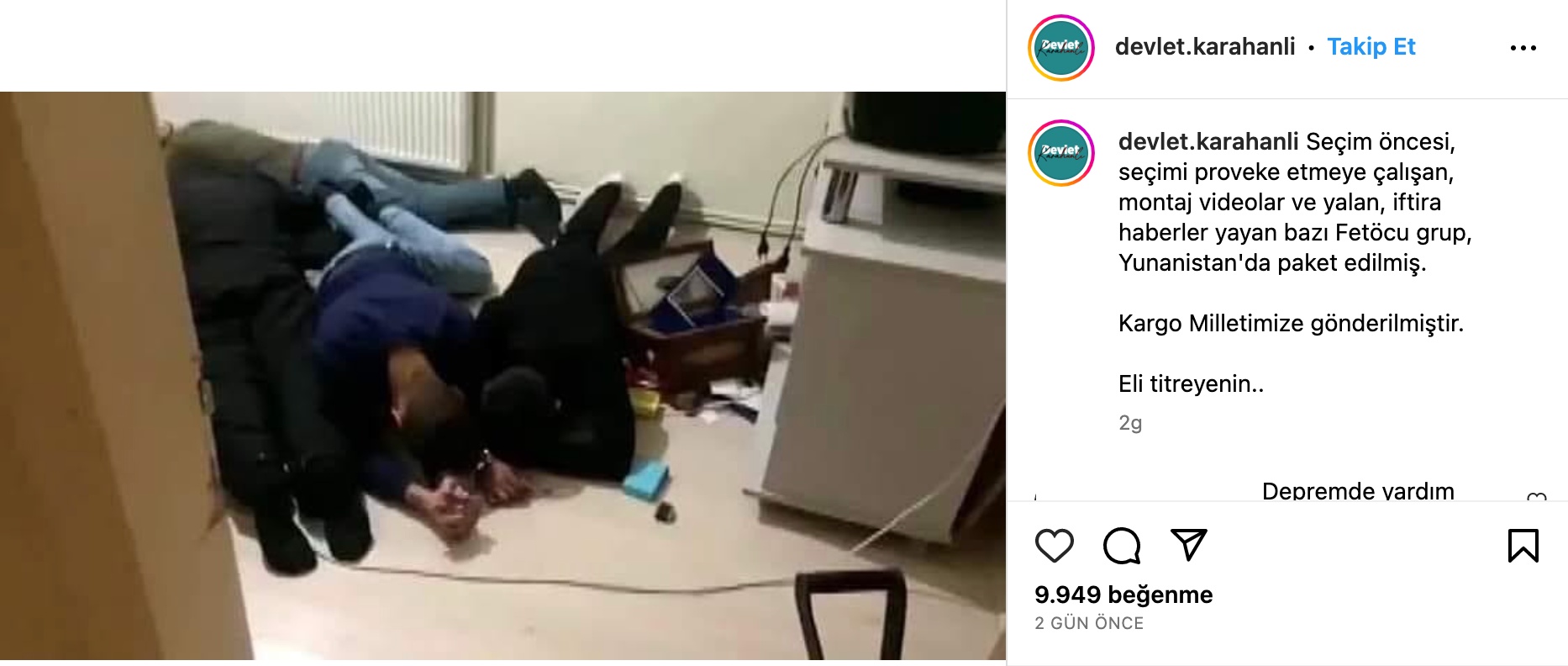 yunanistanda yakalandilar iddiasi